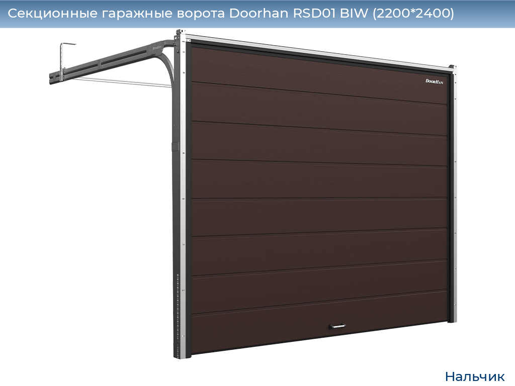 Секционные гаражные ворота Doorhan RSD01 BIW (2200*2400), nalchik.doorhan.ru