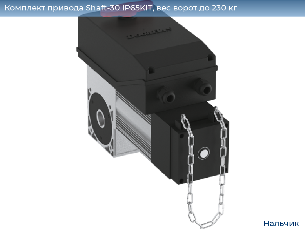 Комплект привода Shaft-30 IP65KIT, вес ворот до 230 кг, nalchik.doorhan.ru